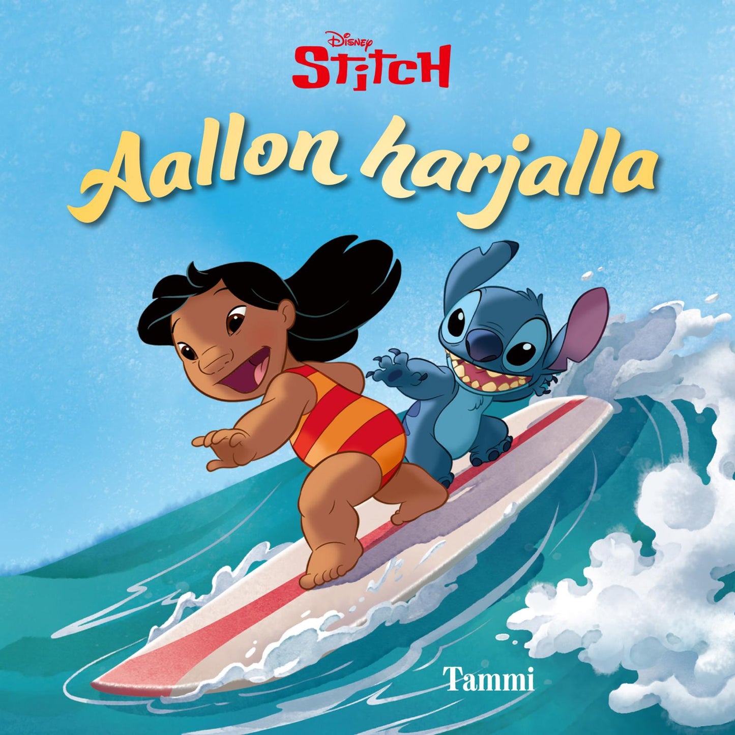 Etukansi. Disney Disney. Stitch. Aallon harjalla