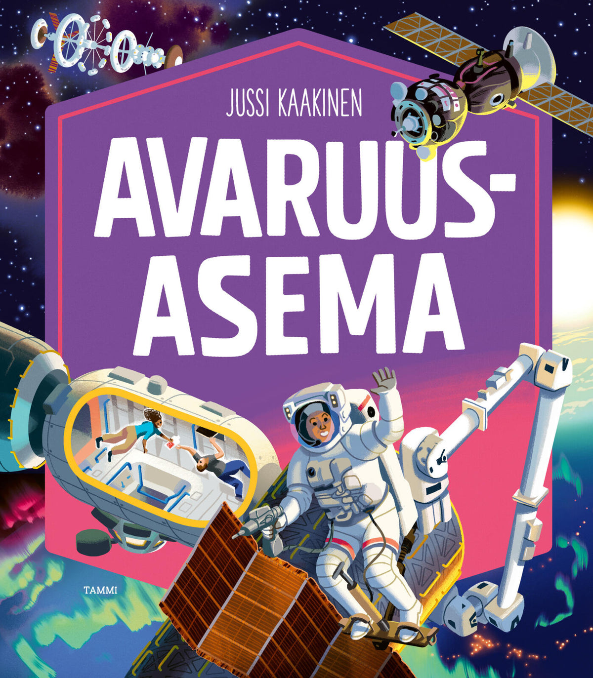 Etukansi. Jussi Kaakinen Avaruusasema