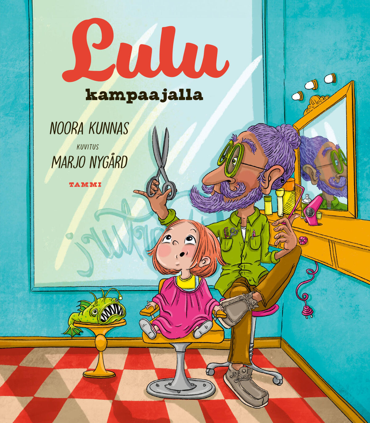 Etukansi. Noora Kunnas Lulu kampaajalla