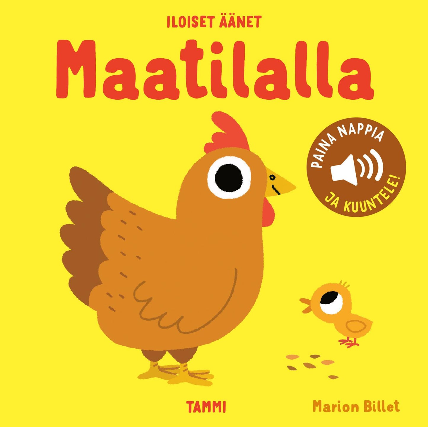 Etukansi. Marion Billet Iloiset äänet. Maatilalla
