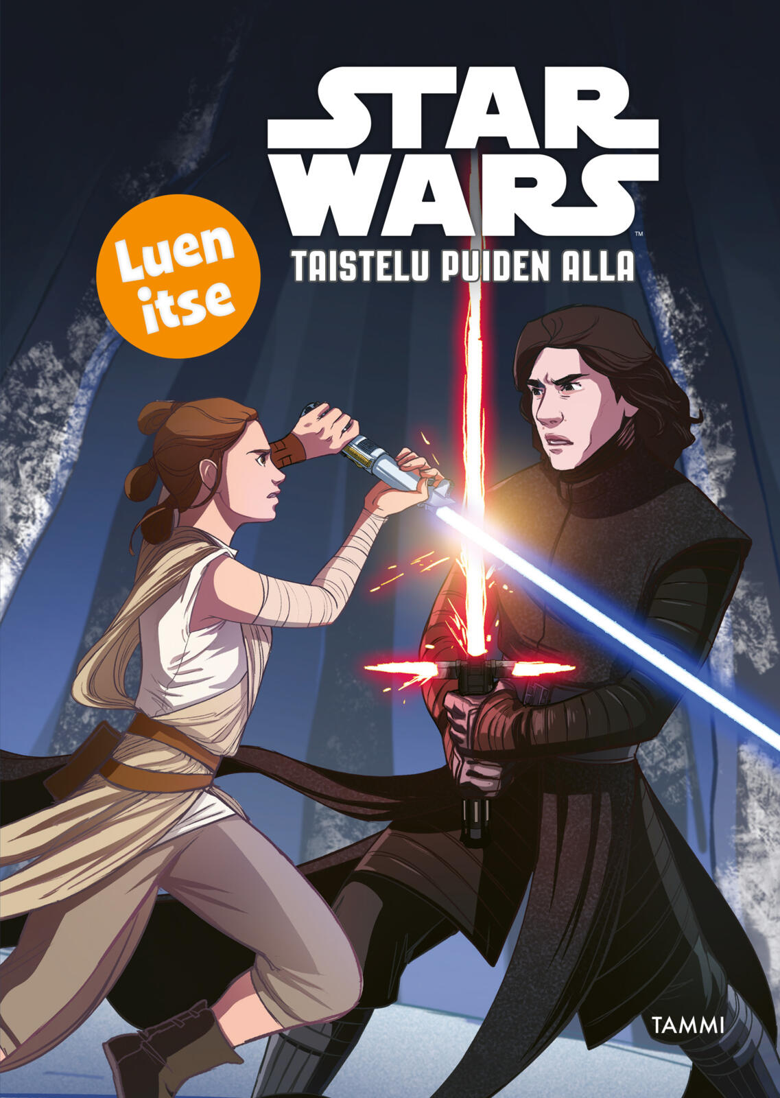Etukansi. Star Wars Star Wars. Taistelu puiden alla. Luen itse