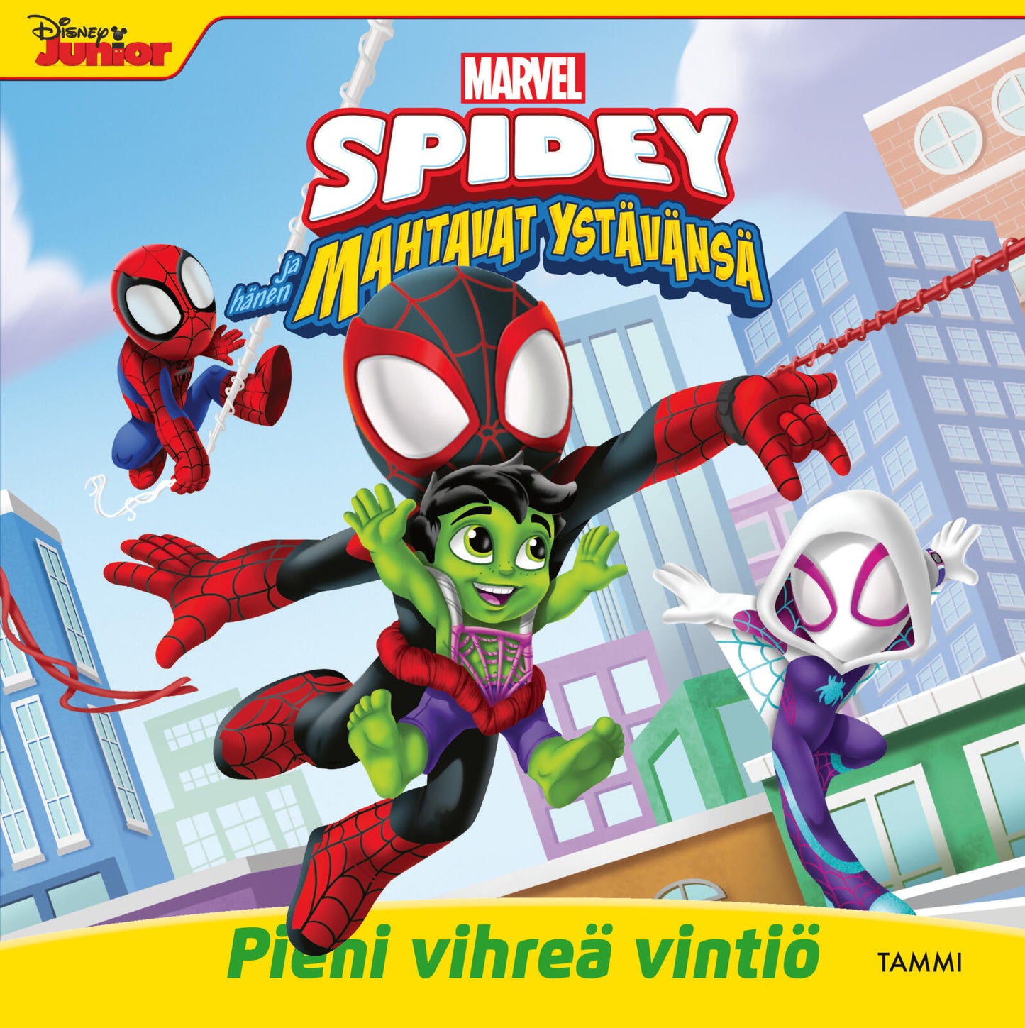 Etukansi. Marvel Marvel. Spidey ja hänen mahtavat ystävänsä. Pieni vihreä vintiö