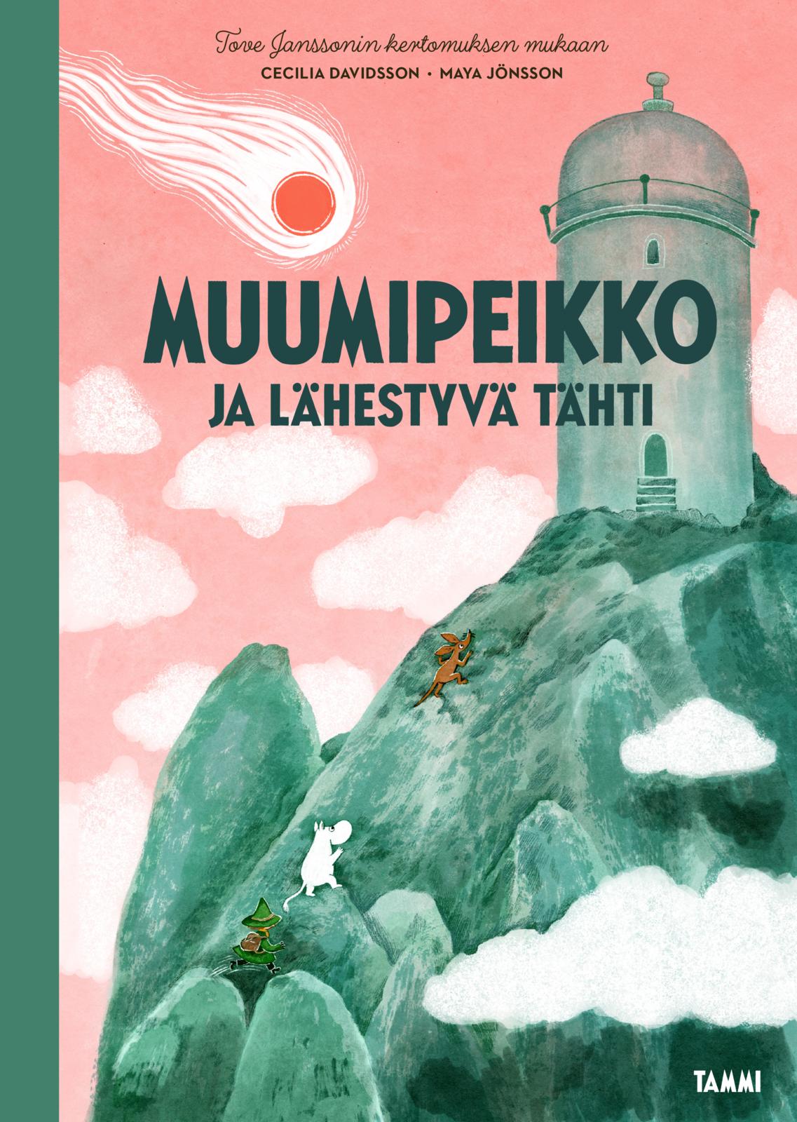 Etukansi. Cecilia Davidsson Muumipeikko ja lähestyvä tähti