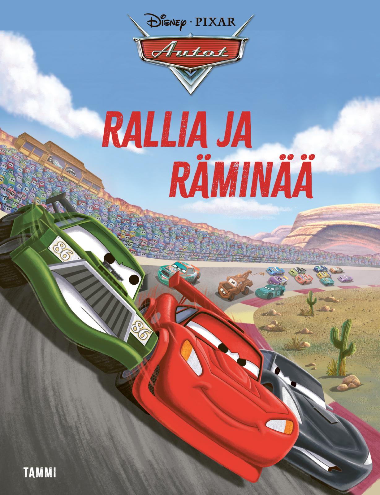 Etukansi. Disney Disney Pixar Autot. Rallia ja räminää