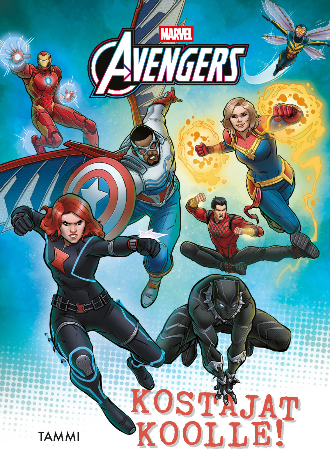 Etukansi. Marvel Marvel. Avengers. Kostajat koolle!