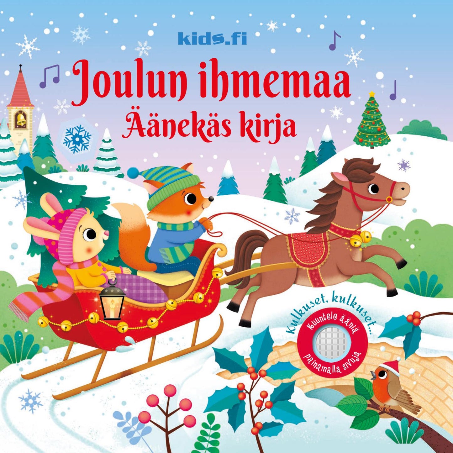 Etukansi. Usborne Publishing Ltd Joulun ihmemaa - Äänekäs Kirja