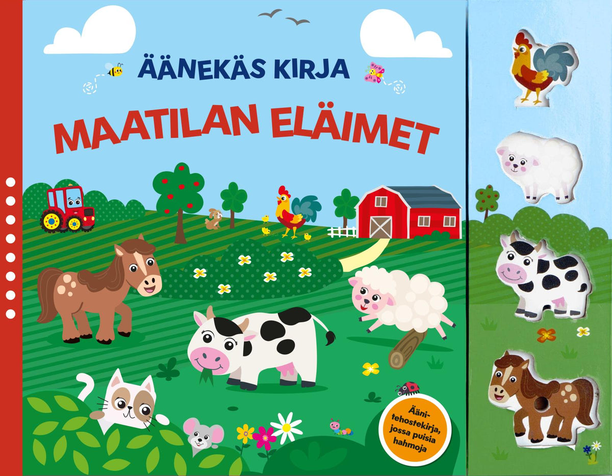 Etukansi. Globe Publishing Maatilan eläimet - Äänekäs kirja