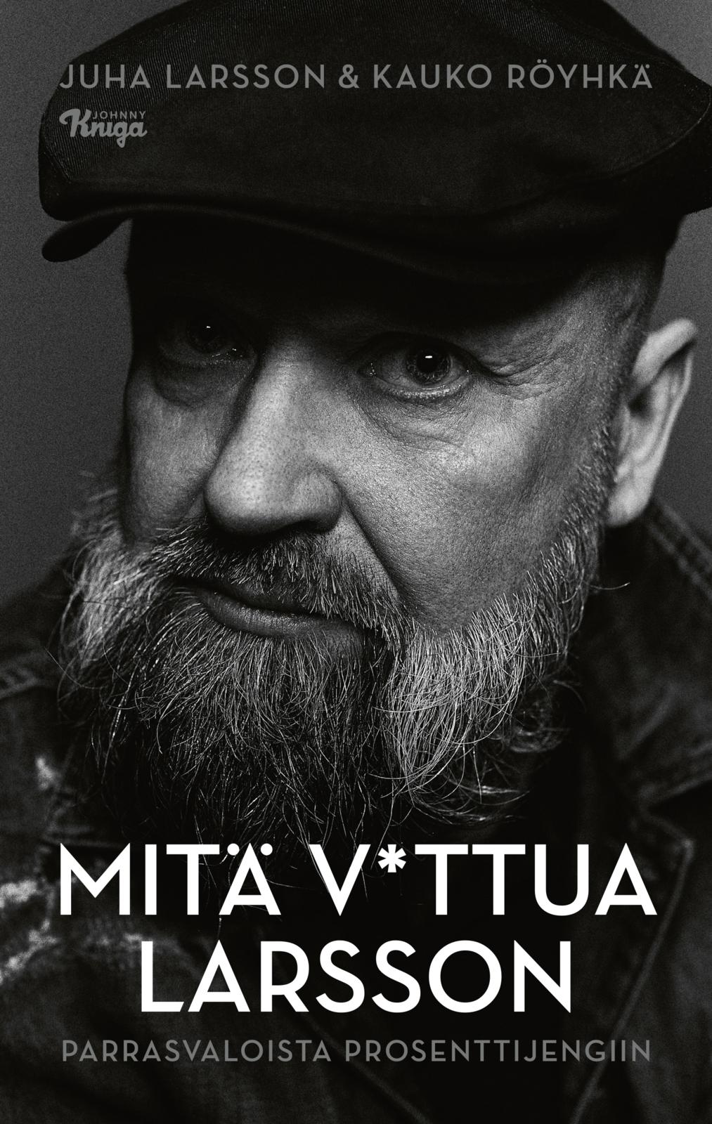 Etukansi. Juha Larsson Mitä v*ttua Larsson