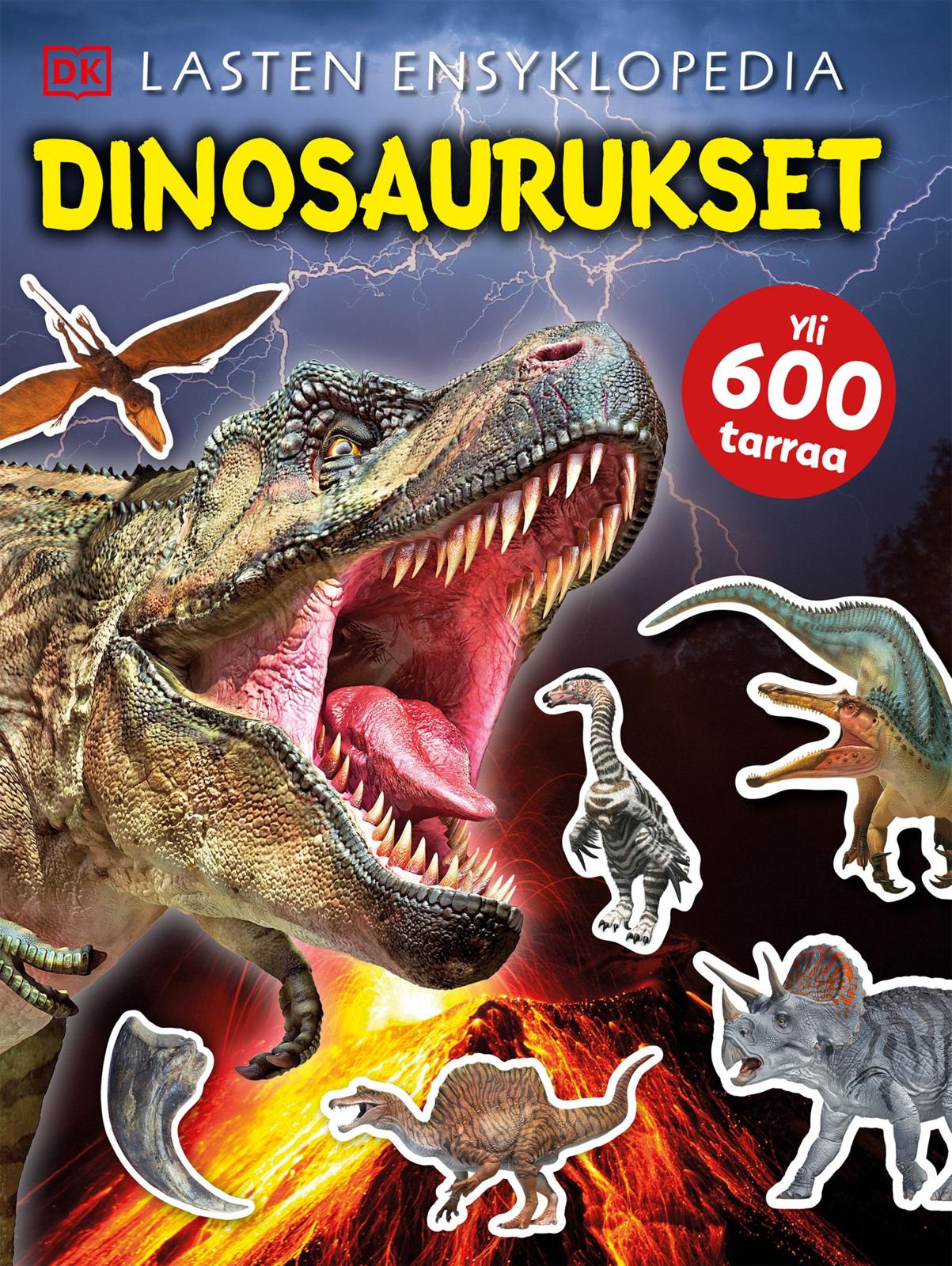Etukansi. Dorling Kindersley Dinosaurukset - Lasten ensyklopedia