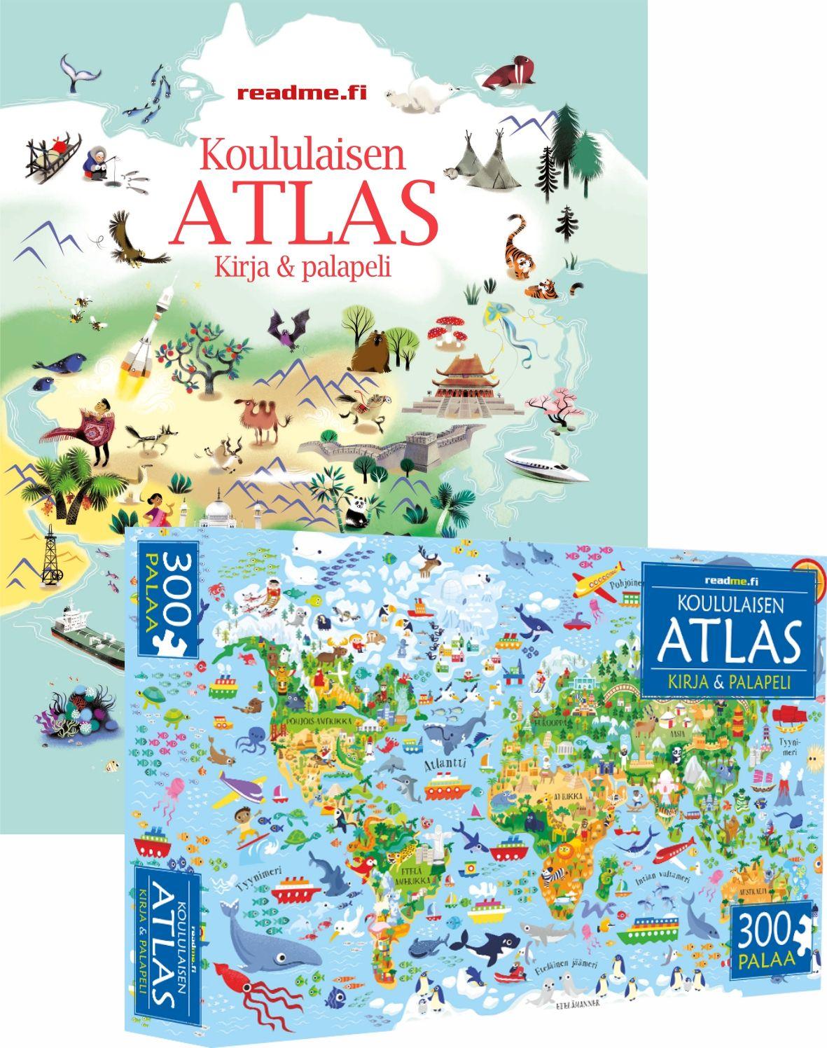 Etukansi. Jana Curll Koululaisen Atlas