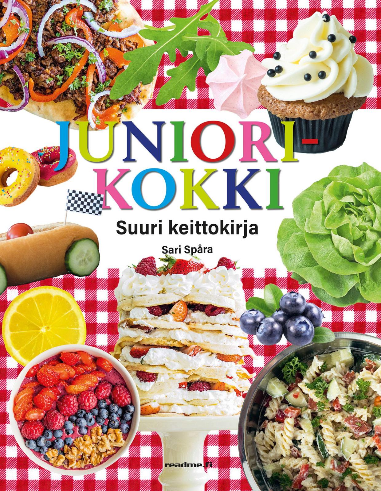 Etukansi. Sari Spåra Juniorikokki - Suuri keittokirja