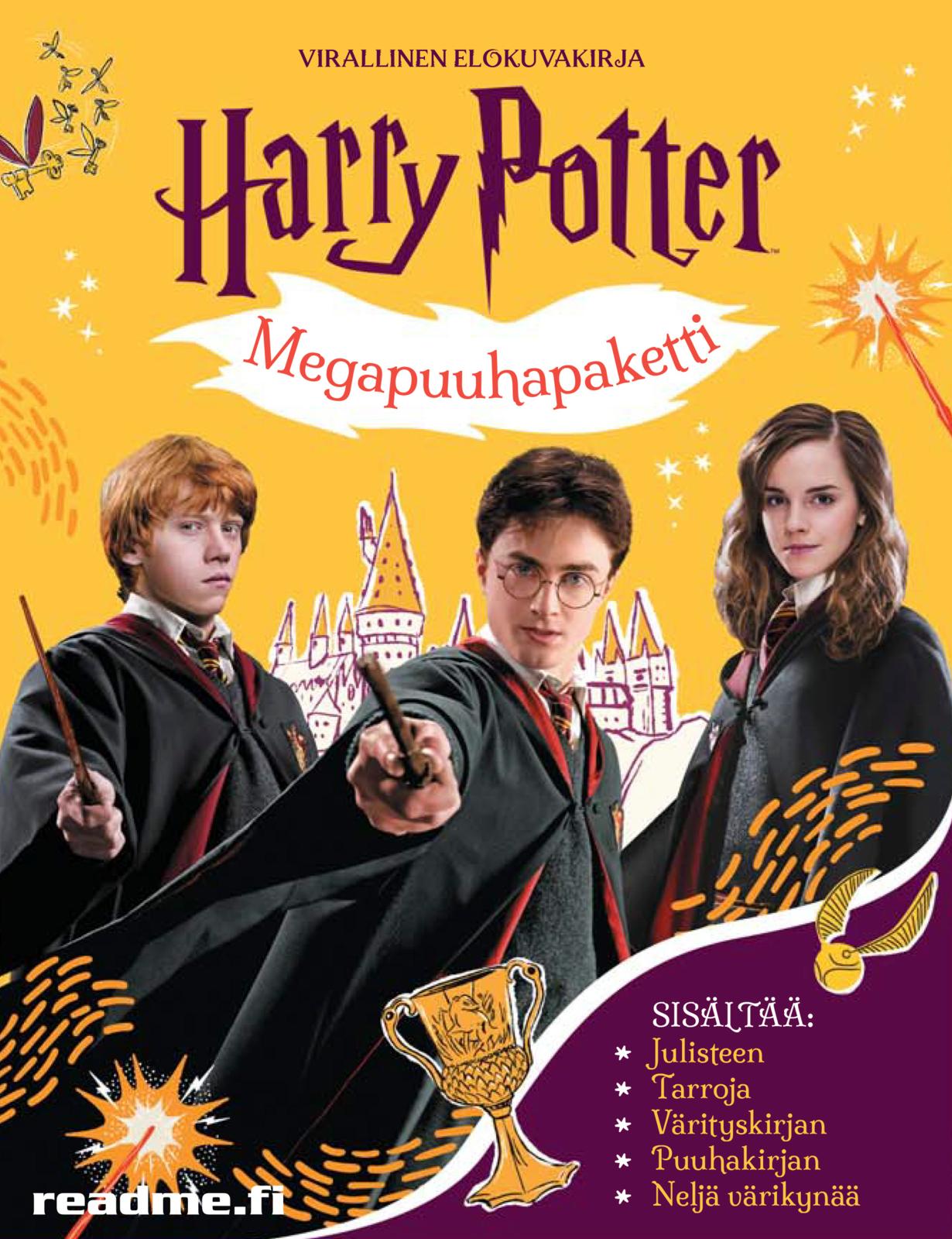 Etukansi. Warner Bros. Entertainment Harry Potter Megapuuhapaketti