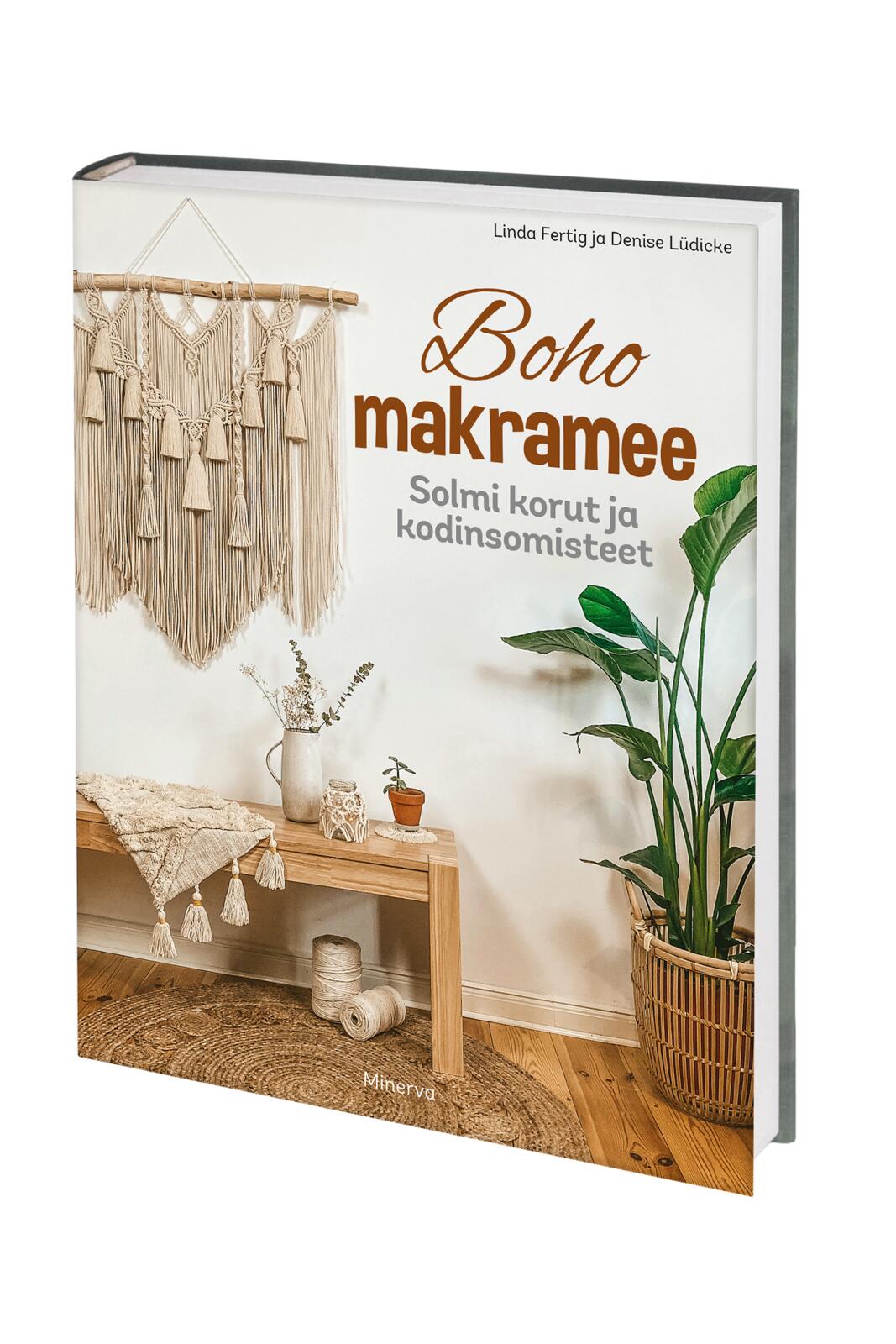 Etukansi. Linda Fertig. Boho makramee