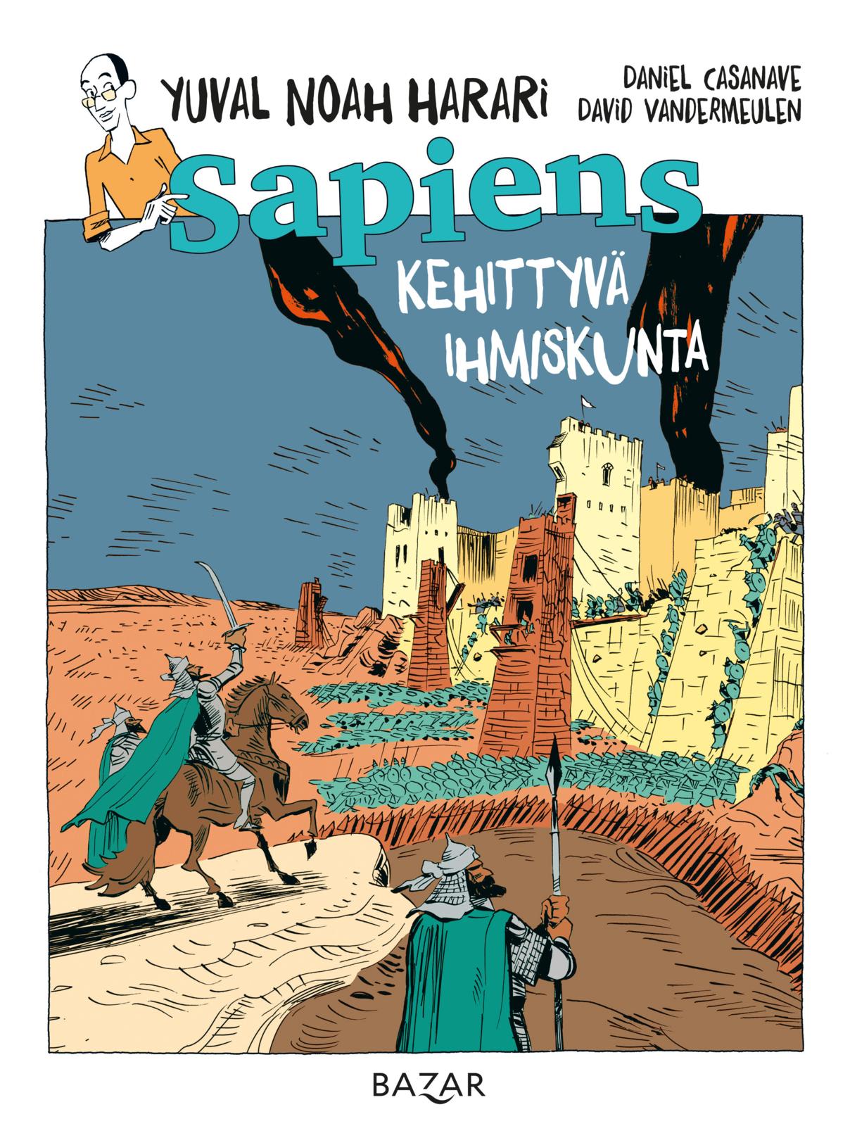 Etukansi. Yuval Noah Harari Sapiens. Kehittyvä ihmiskunta