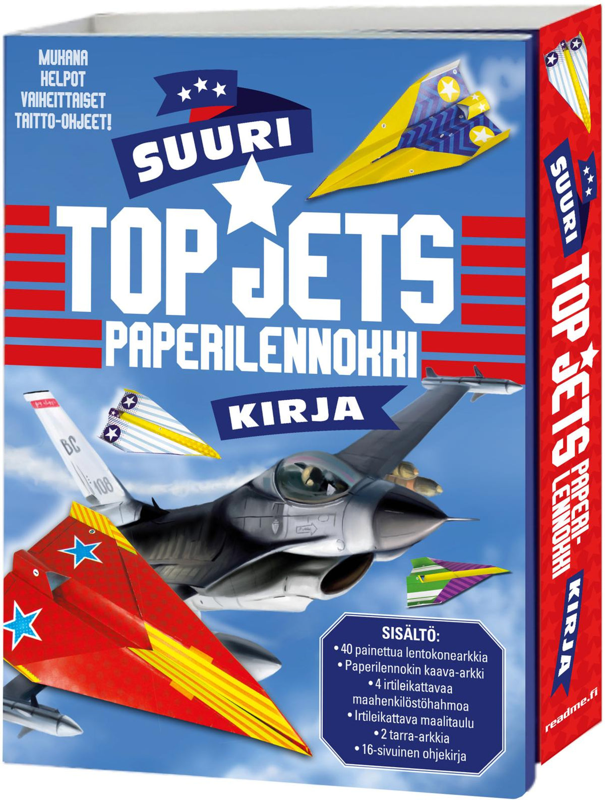 Etukansi. Lake Press Top Jets - Suuri paperilennokkikirja
