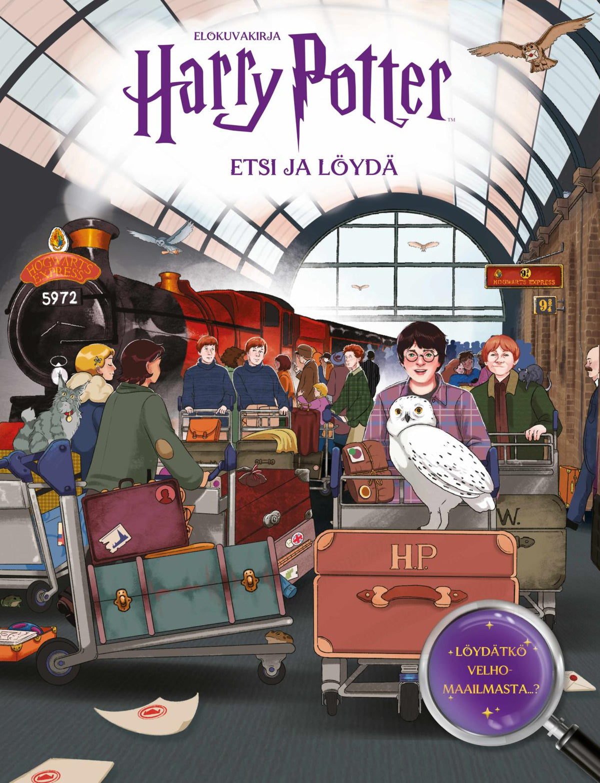 Etukansi. Scholastic Ltd Harry Potter - Etsi ja löydä