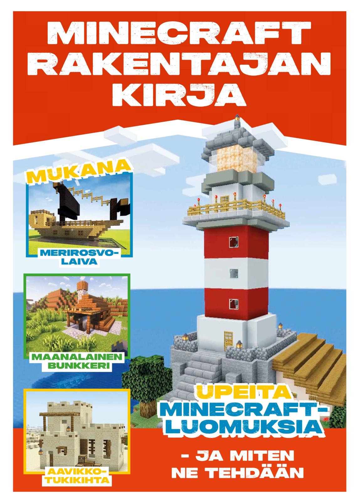 Etukansi. Readme.fi Minecraft - Rakentajan kirja