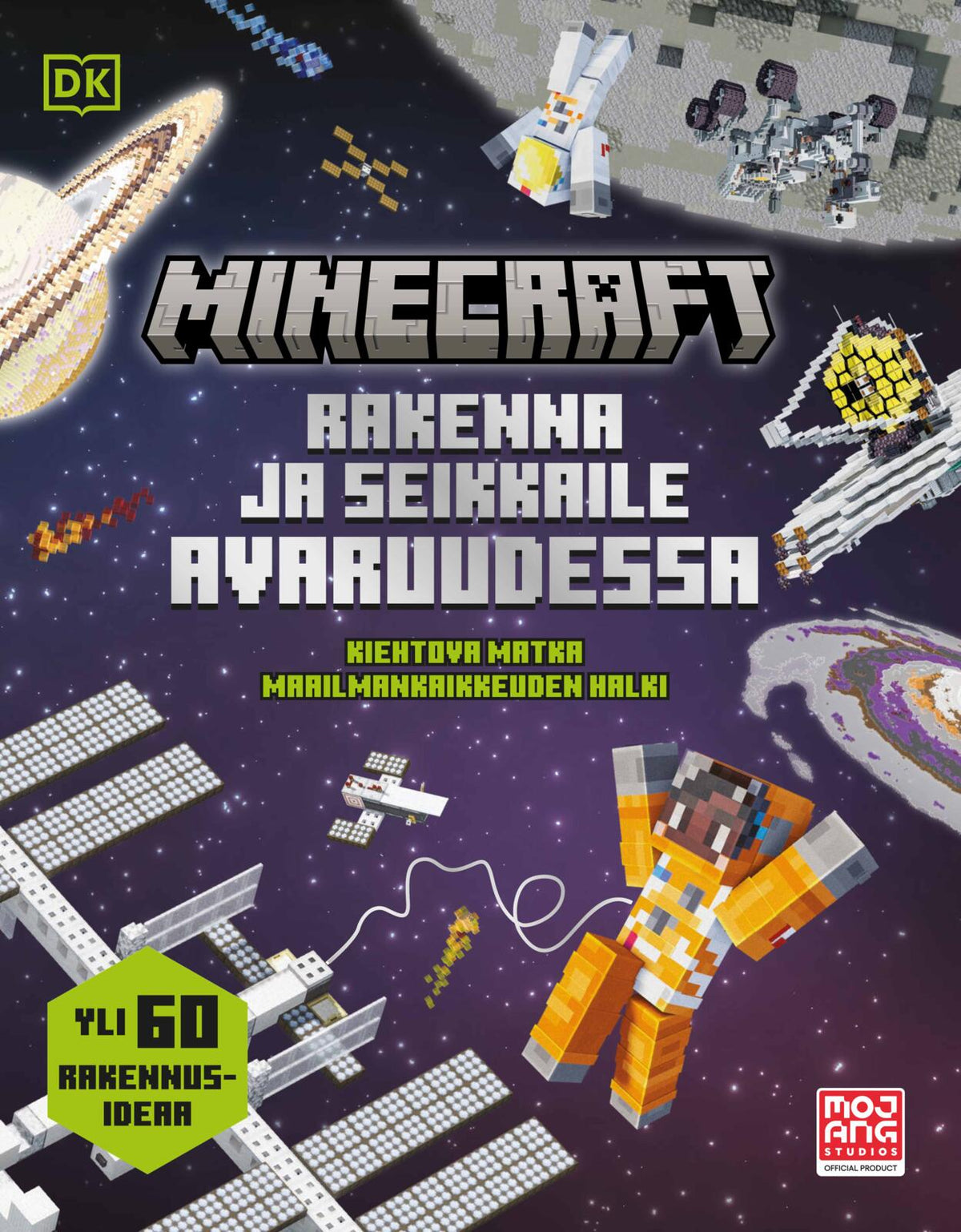Etukansi. Mojang Minecraft - Rakenna ja seikkaile avaruudessa