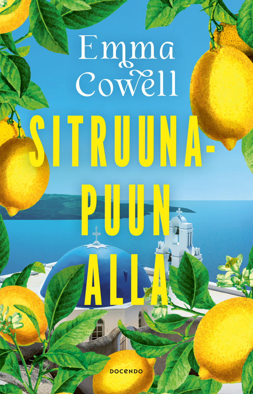 Etukansi. Emma Cowell Sitruunapuun alla