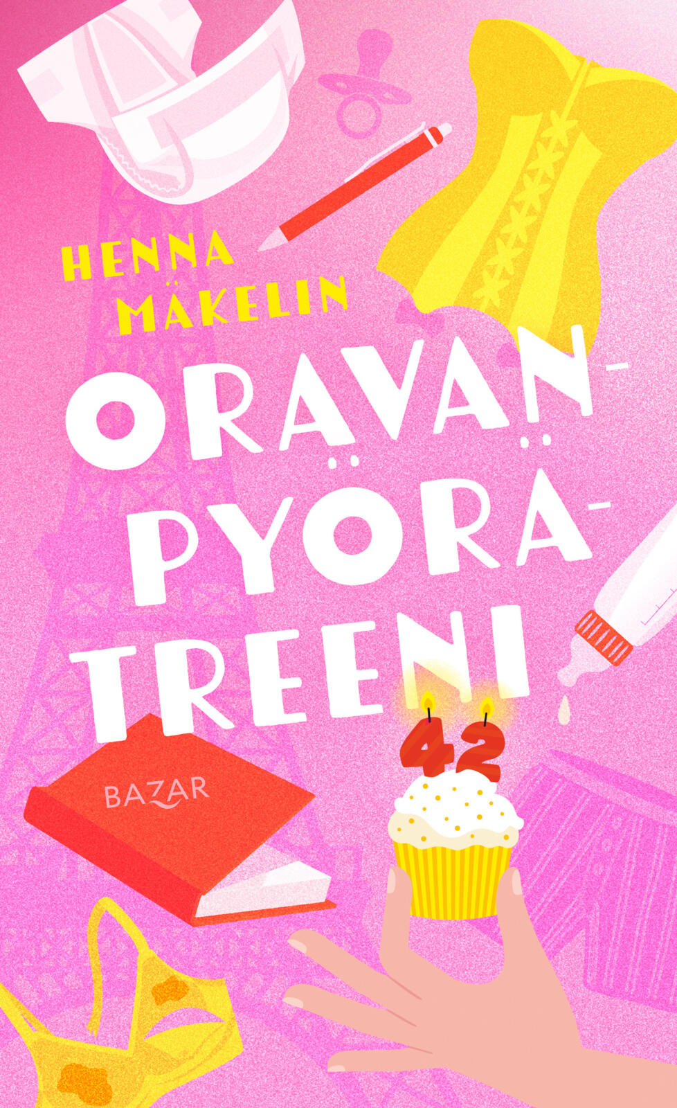 Etukansi. Henna Mäkelin Oravanpyörätreeni