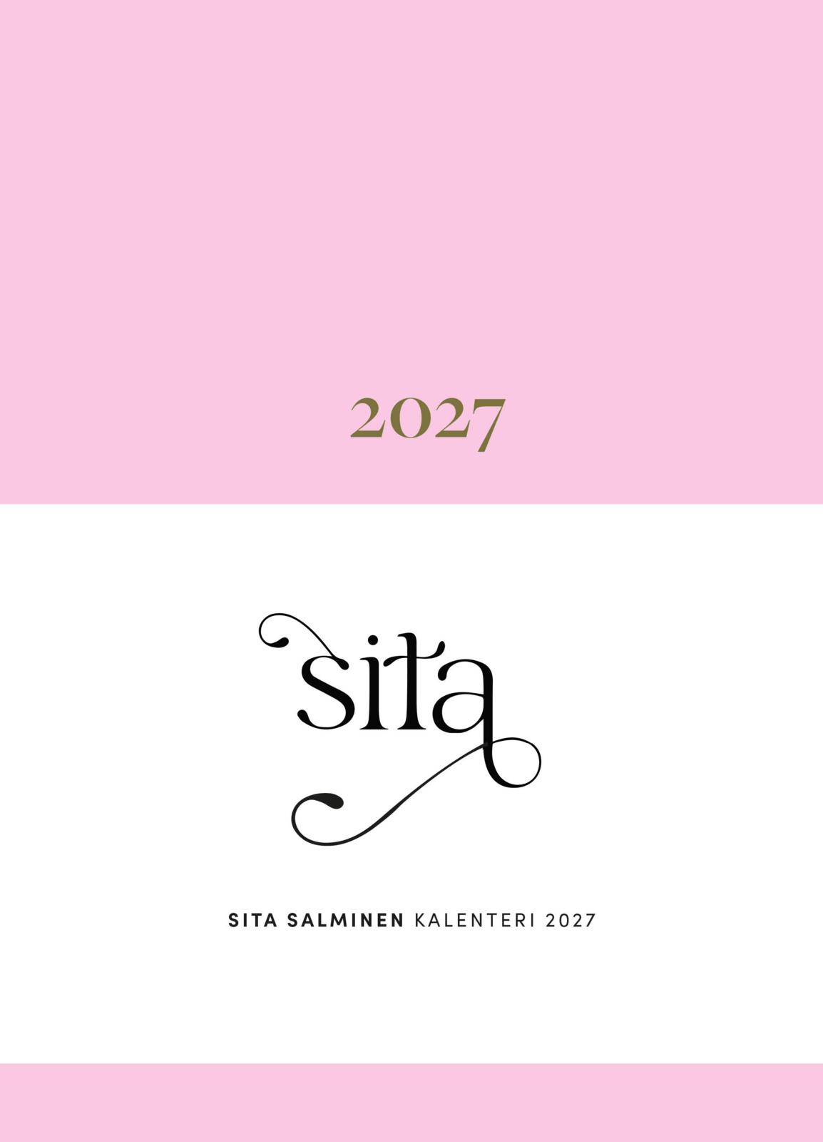 Etukansi. Sita Salminen Sitan kalenteri 2027