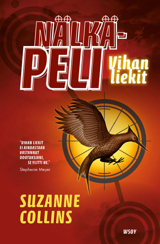 Etukansi. Suzanne Collins. Nälkäpeli: Vihan liekit.