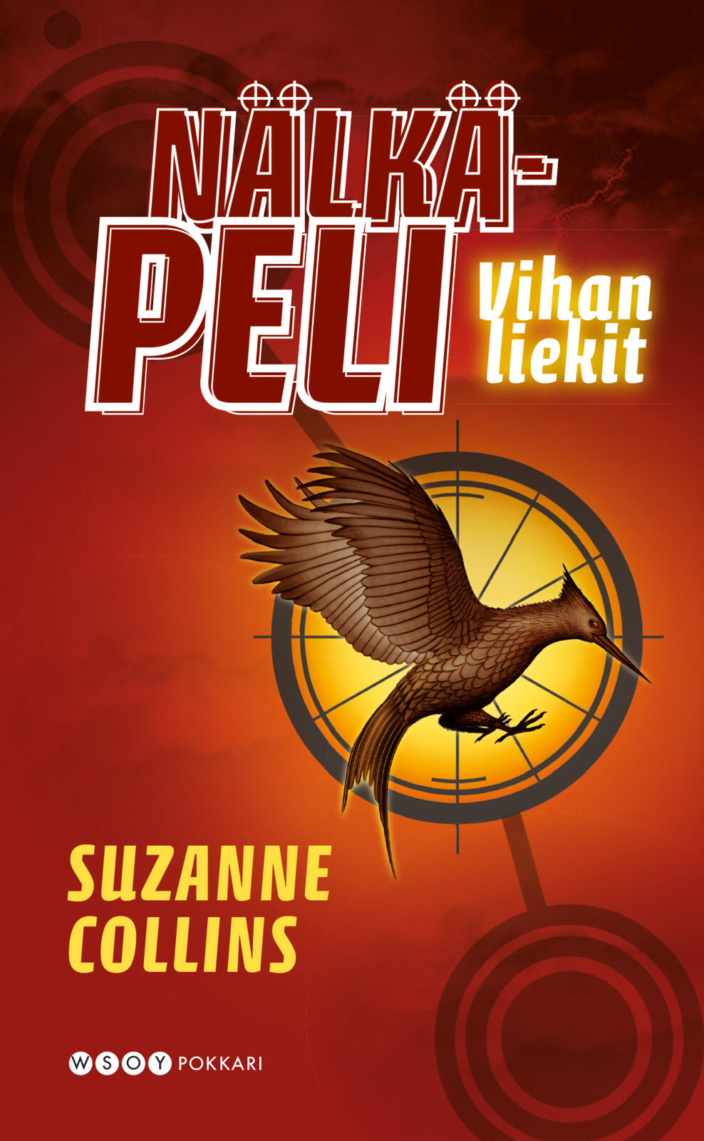 Etukansi. Suzanne Collins Nälkäpeli: Vihan liekit