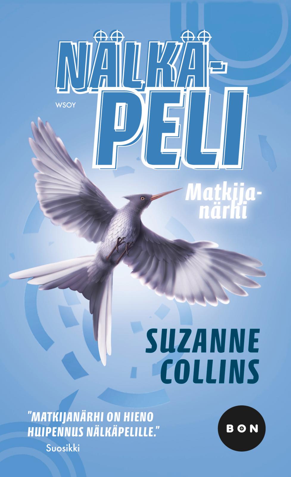 Etukansi. Suzanne Collins Nälkäpeli: Matkijanärhi