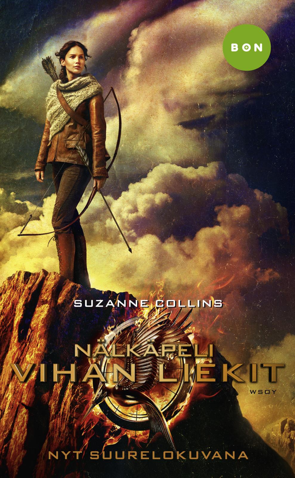 Etukansi. Suzanne Collins Nälkäpeli: Vihan liekit