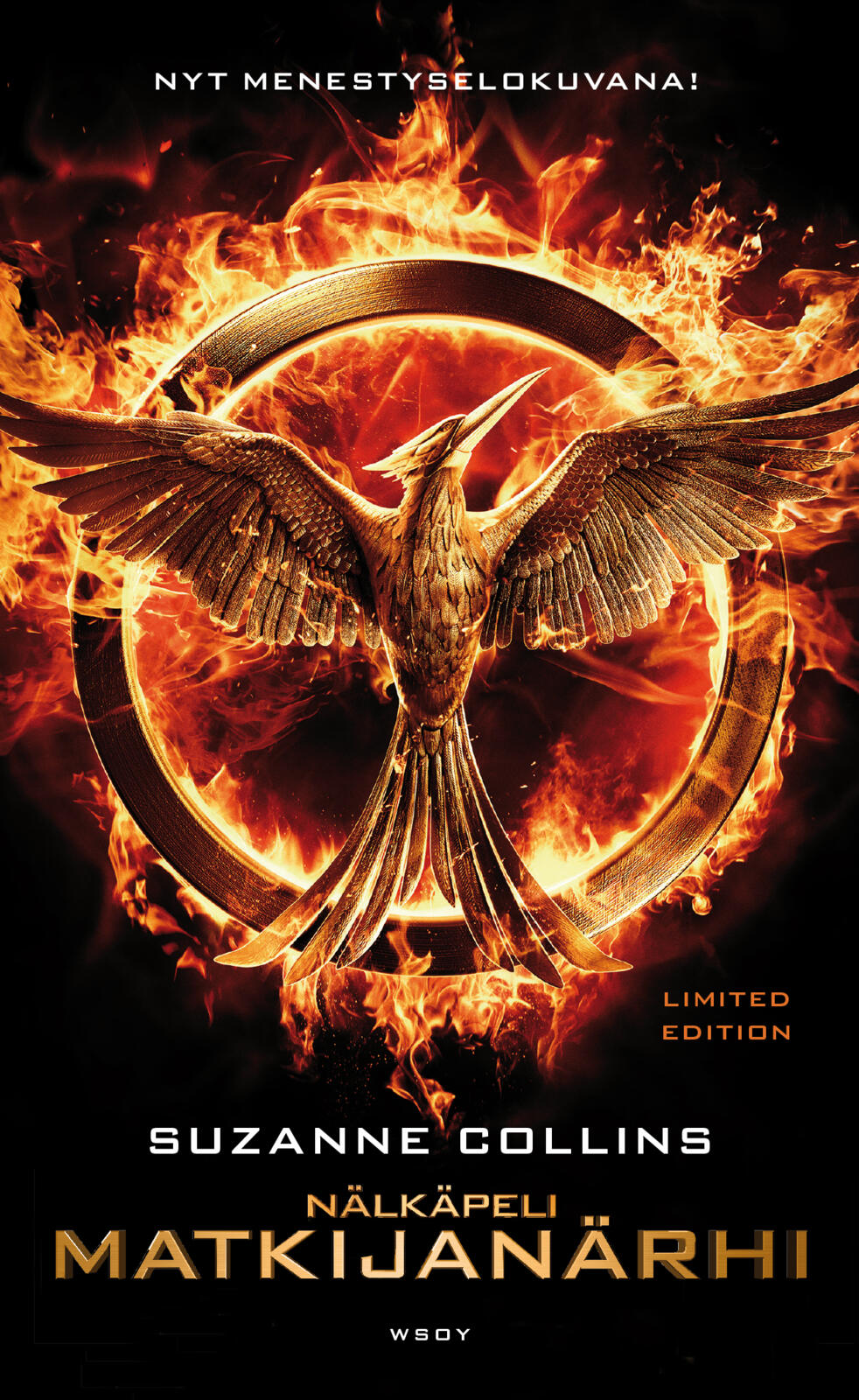 Etukansi. Suzanne Collins Nälkäpeli: Matkijanärhi