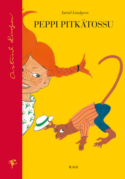 Etukansi. Astrid Lindgren. Peppi Pitkätossu (uusi suomennos)