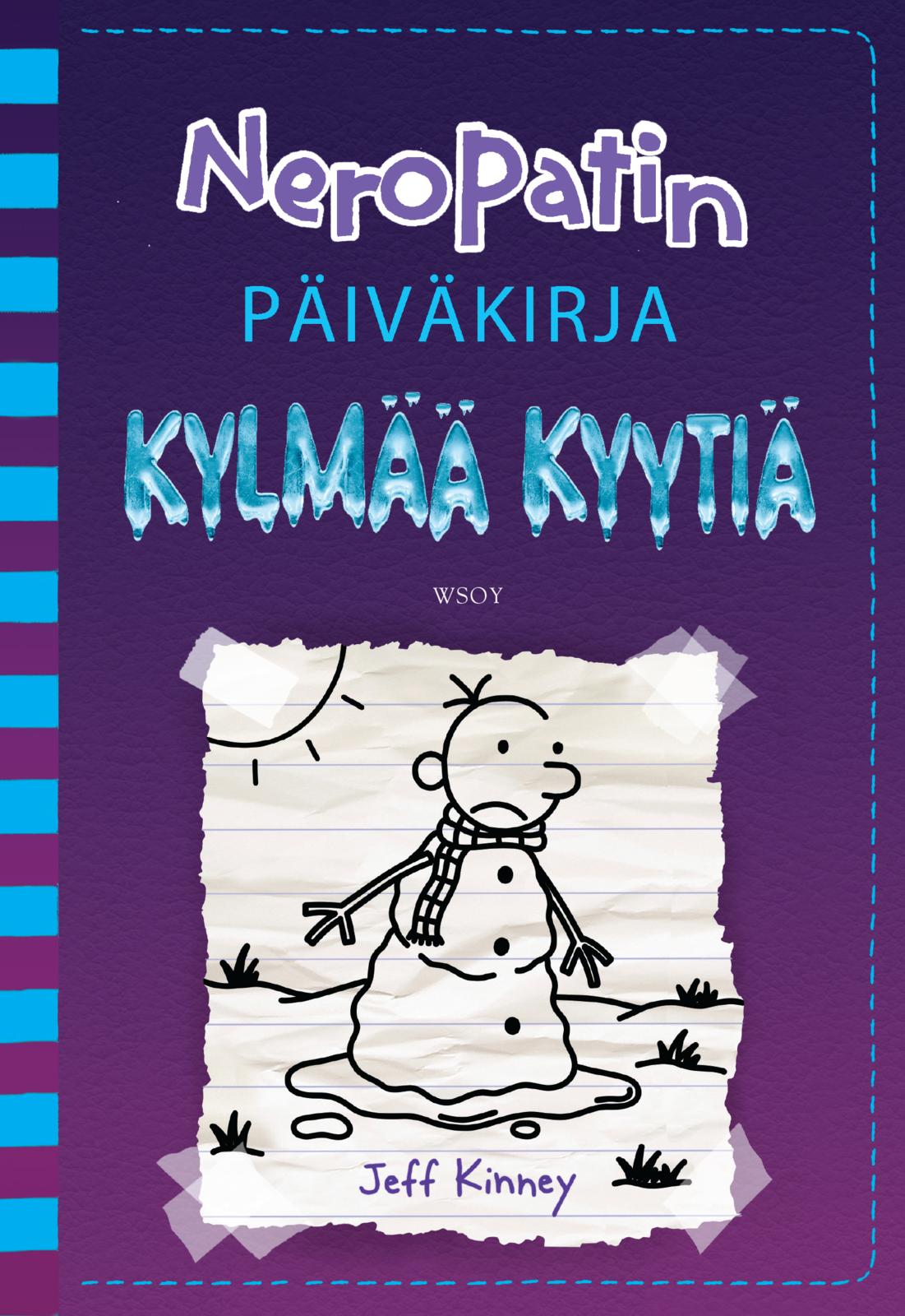 Etukansi. Jeff Kinney Neropatin päiväkirja: Kylmää kyytiä