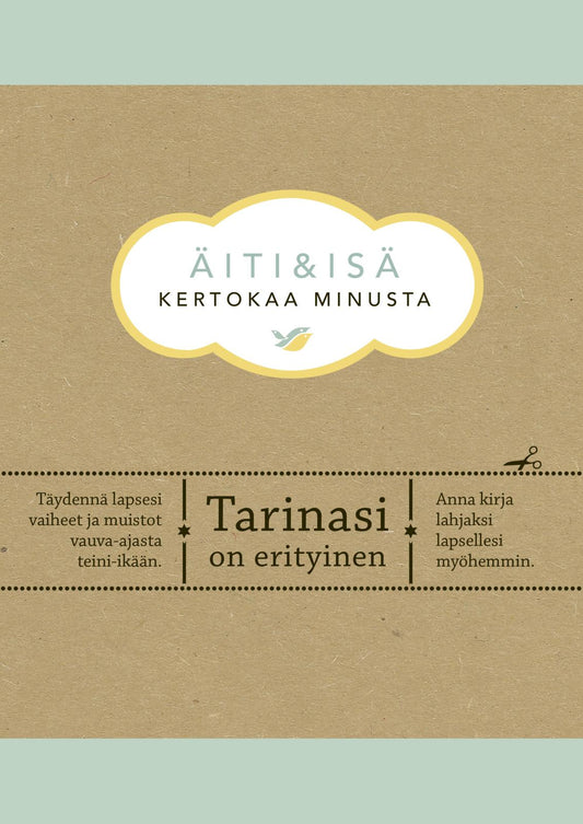Etukansi. Elma van Vliet. Äiti & isä. Kertokaa minusta.