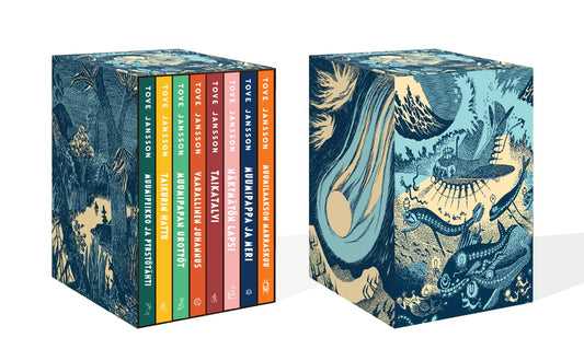 Etukansi. Tove Jansson. Muumi-romaanit.