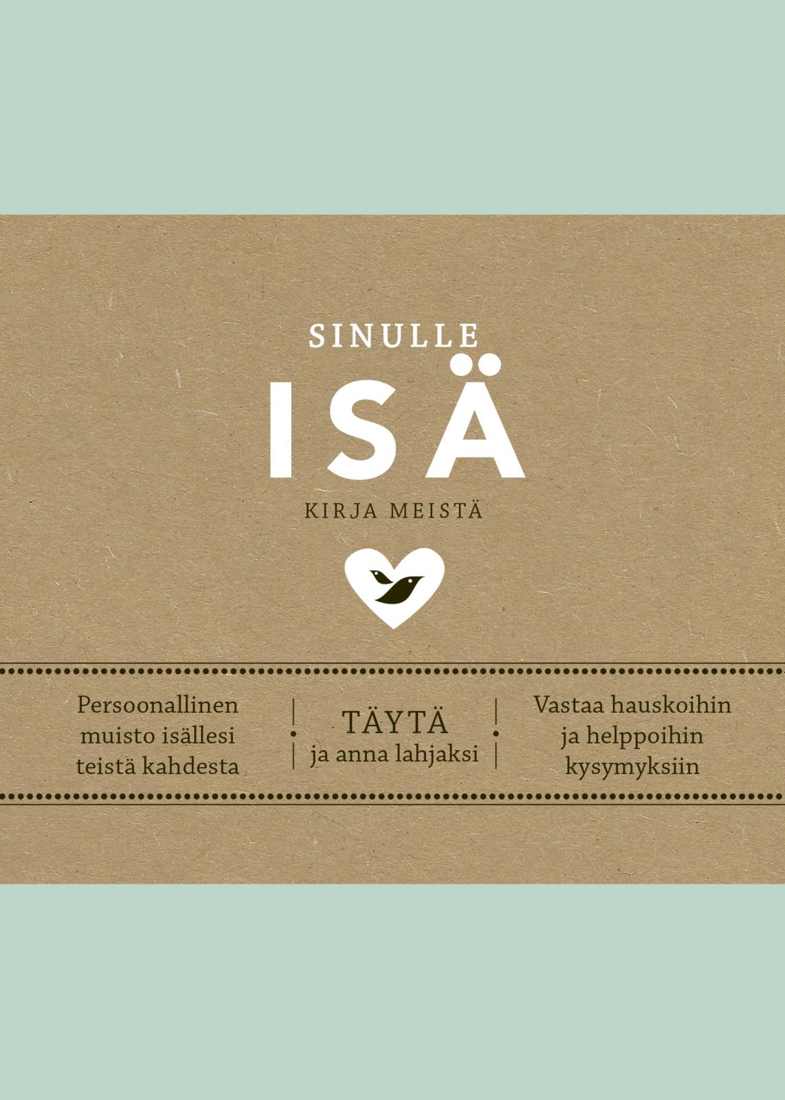 Etukansi. Elma van Vliet. Sinulle, isä