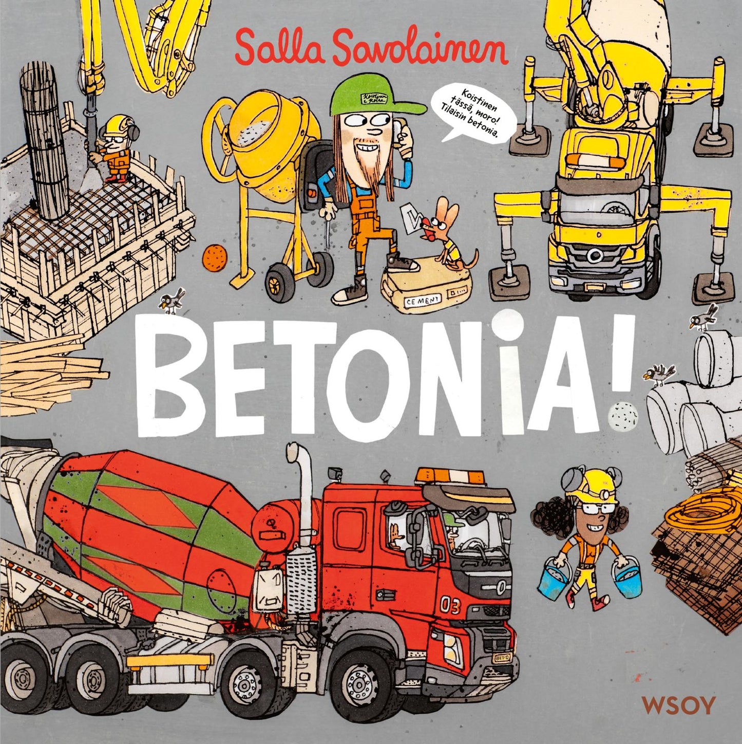Etukansi. Salla Savolainen. Betonia!