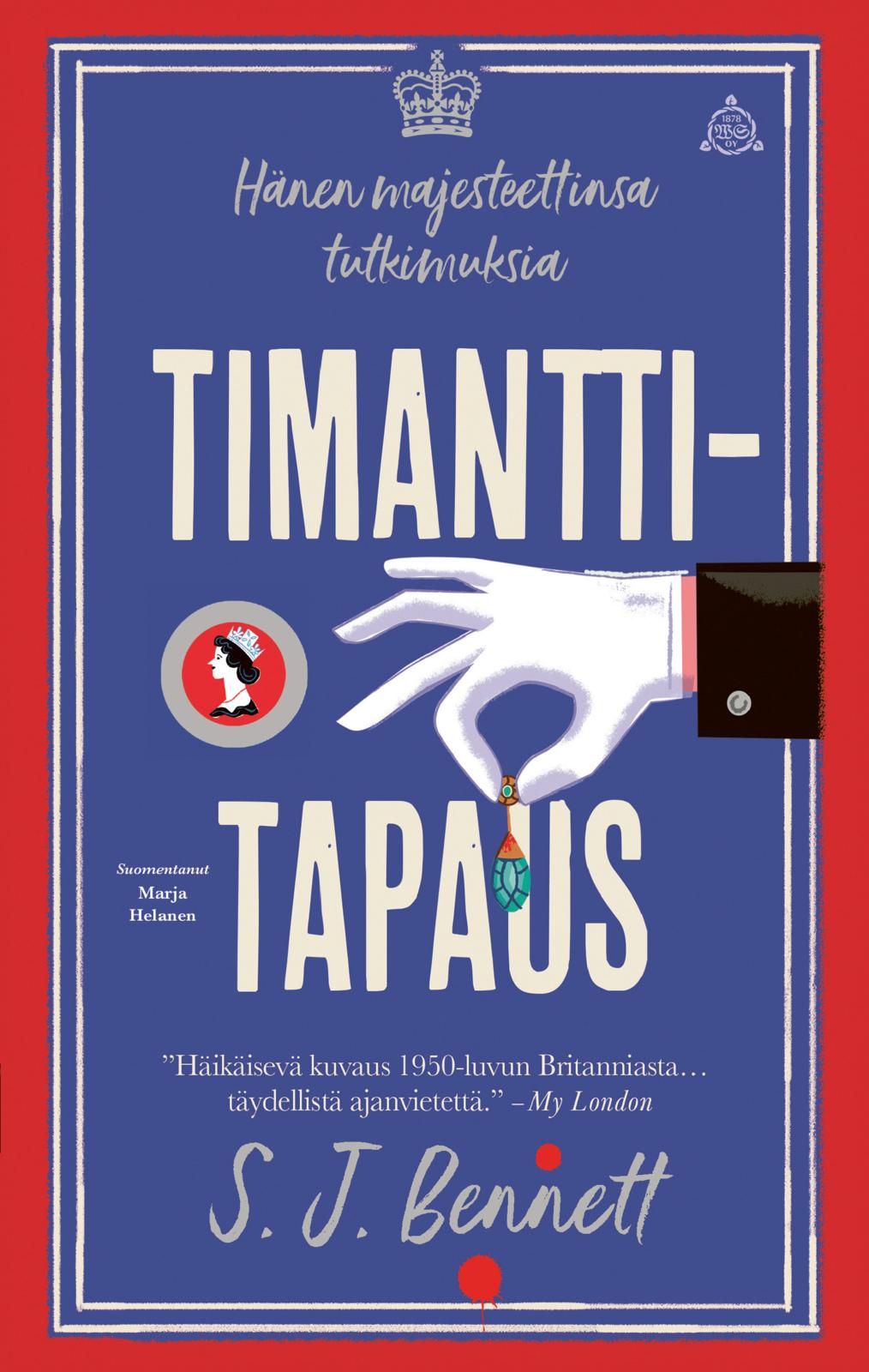 Etukansi. S. J. Bennett Timanttitapaus