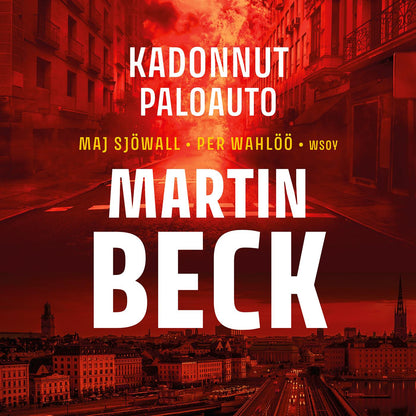 Etukansi. Maj Sjöwall. Kadonnut paloauto