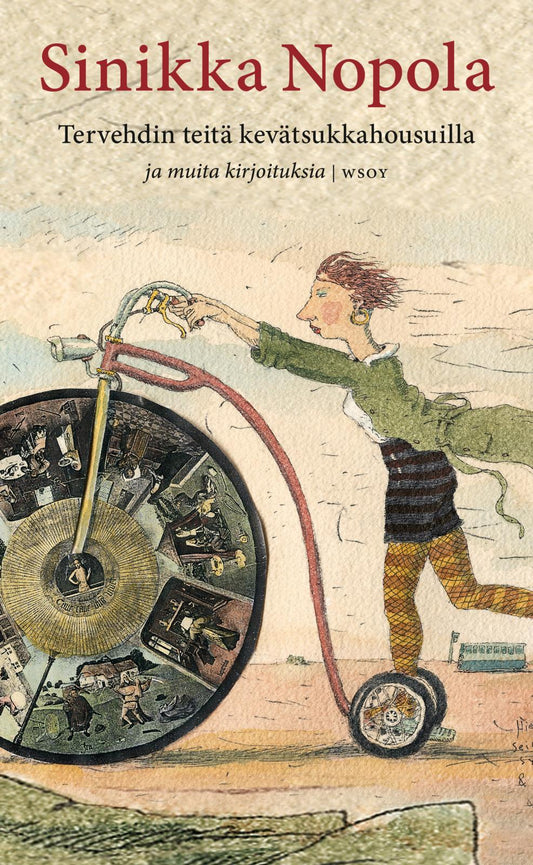 Etukansi. Tervehdin teitä kevätsukkahousuilla.