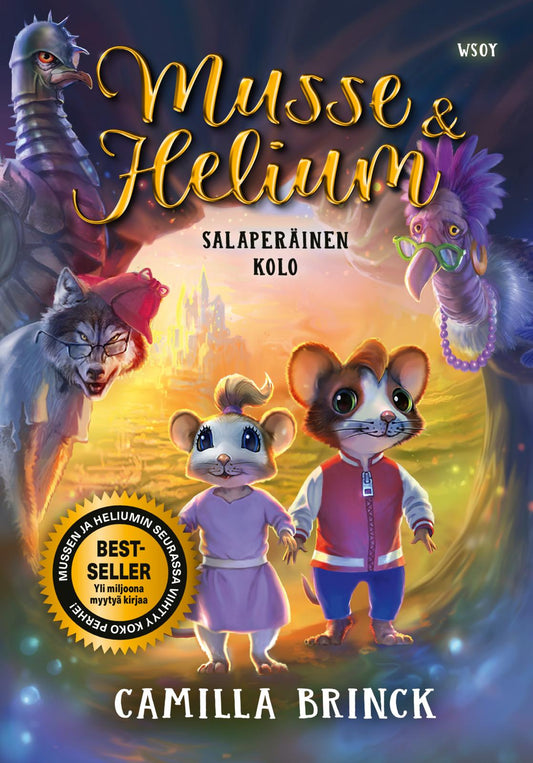 Etukansi. Camilla  Brinck. Jan  Jäger. Ted  Ottosson. Filip Kull. Marco  Skoog. Musse ja Helium 1: Salaperäinen kolo.