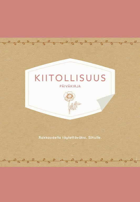 Etukansi. Elma van Vliet. Kiitollisuus.