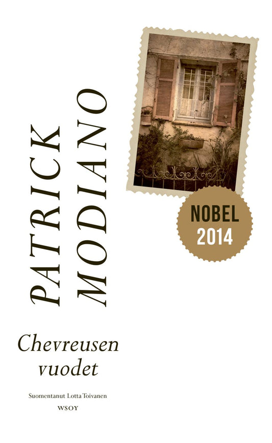 Etukansi. Patrick Modiano. Chevreusen vuodet.