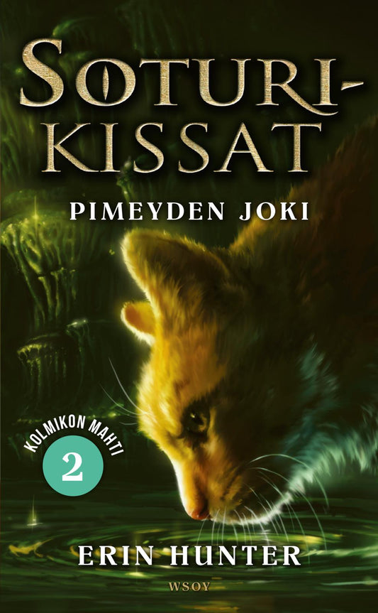 Etukansi. Erin Hunter. Soturikissat: Kolmikon mahti 2: Pimeyden joki.