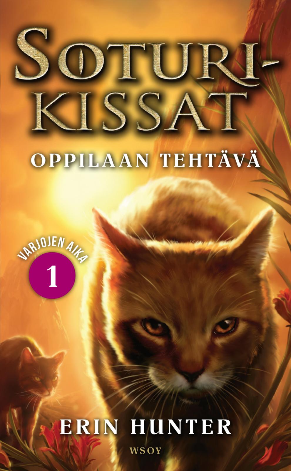 Etukansi. Erin Hunter Soturikissat: Varjojen aika 1: Oppilaan tehtävä 