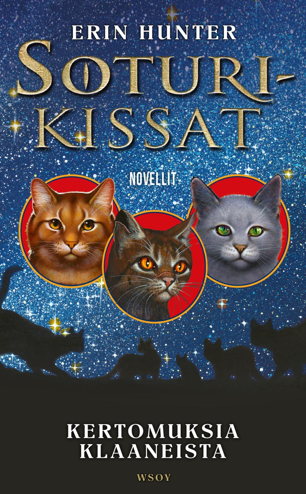 Etukansi. Erin Hunter Soturikissat: Kertomuksia klaaneista