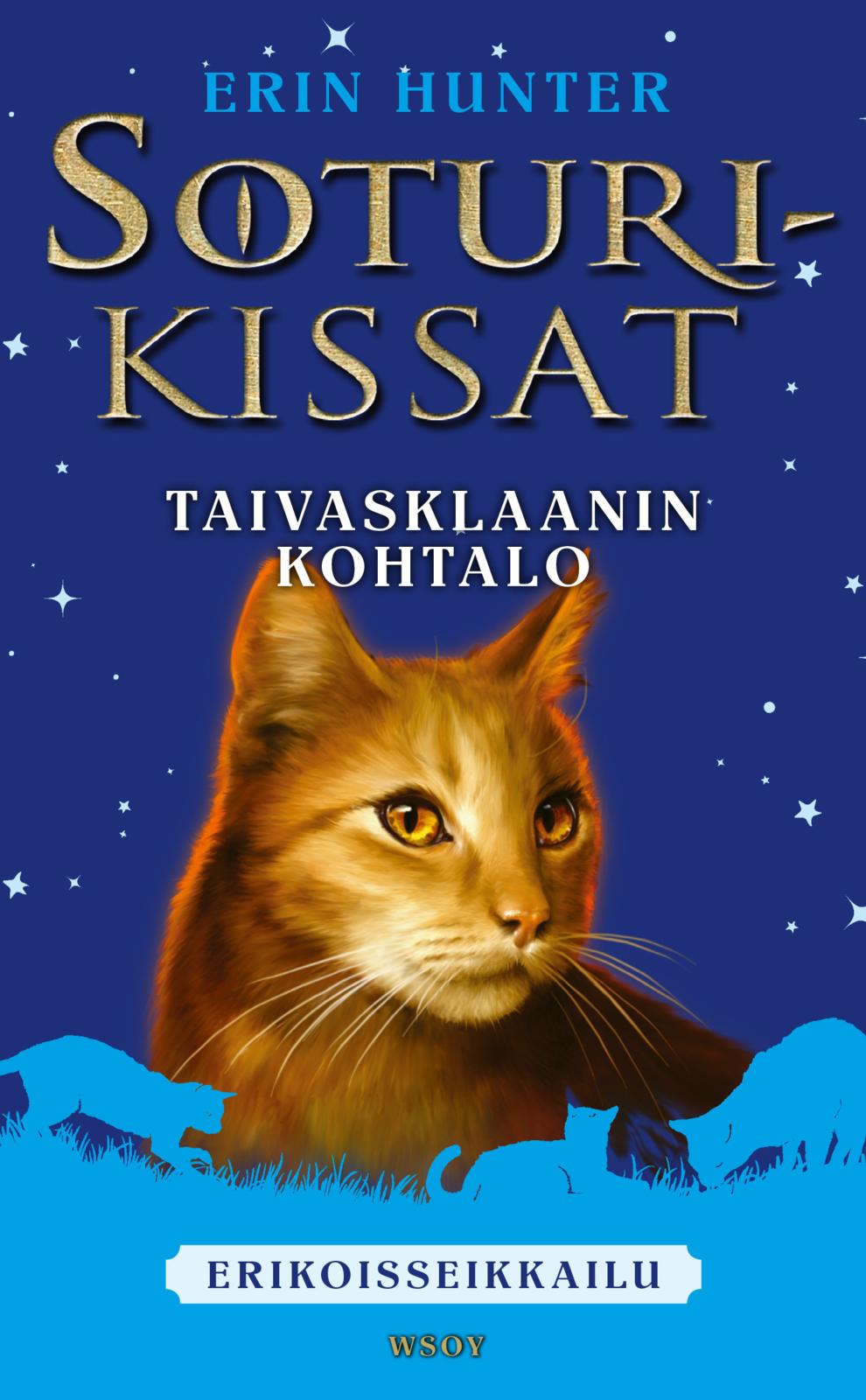 Etukansi. Erin Hunter Soturikissat: Erikoisseikkailu: Taivasklaanin kohtalo