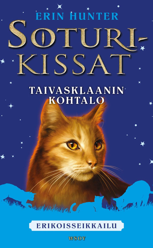 Etukansi. Erin Hunter. Soturikissat: Erikoisseikkailu: Taivasklaanin kohtalo.