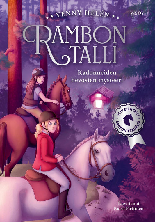 Etukansi. Venny Helén. Kaisa Pirttinen. Rambon talli: Kadonneiden hevosten mysteeri.