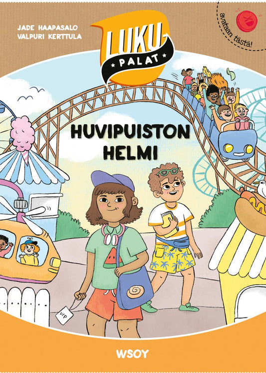 Etukansi. Jade Haapasalo. Valpuri Kerttula. Huvipuiston Helmi.