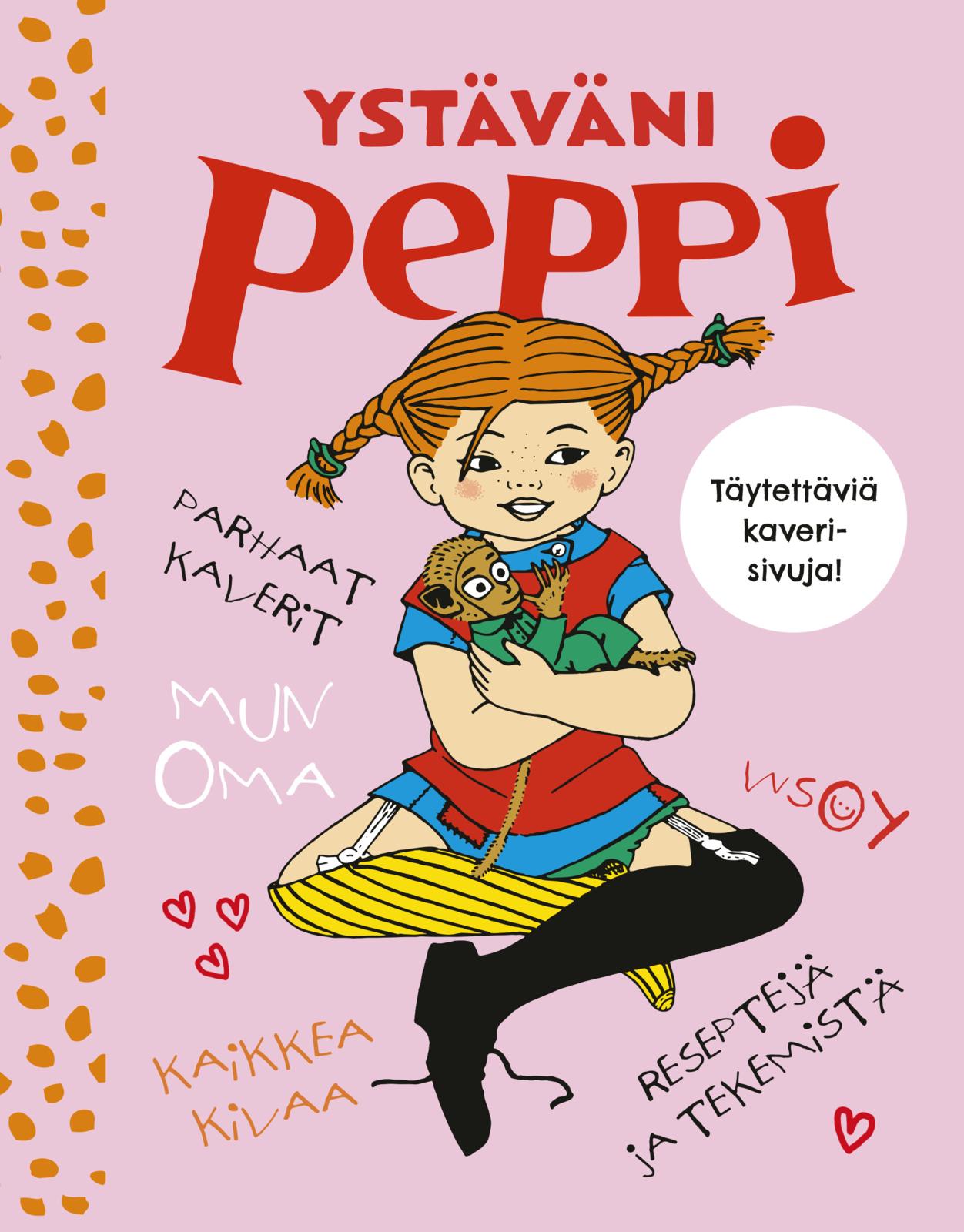 Etukansi. Astrid Lindgren. Ystäväni Peppi